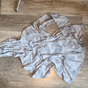 Long sleeved camo hoodie